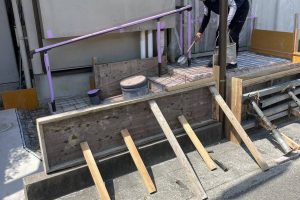 階段からスロープへのリフォーム工事