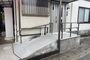 階段からスロープへのリフォーム工事